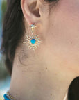 STRONG Sun Rays Earrings in Mother of Pearl