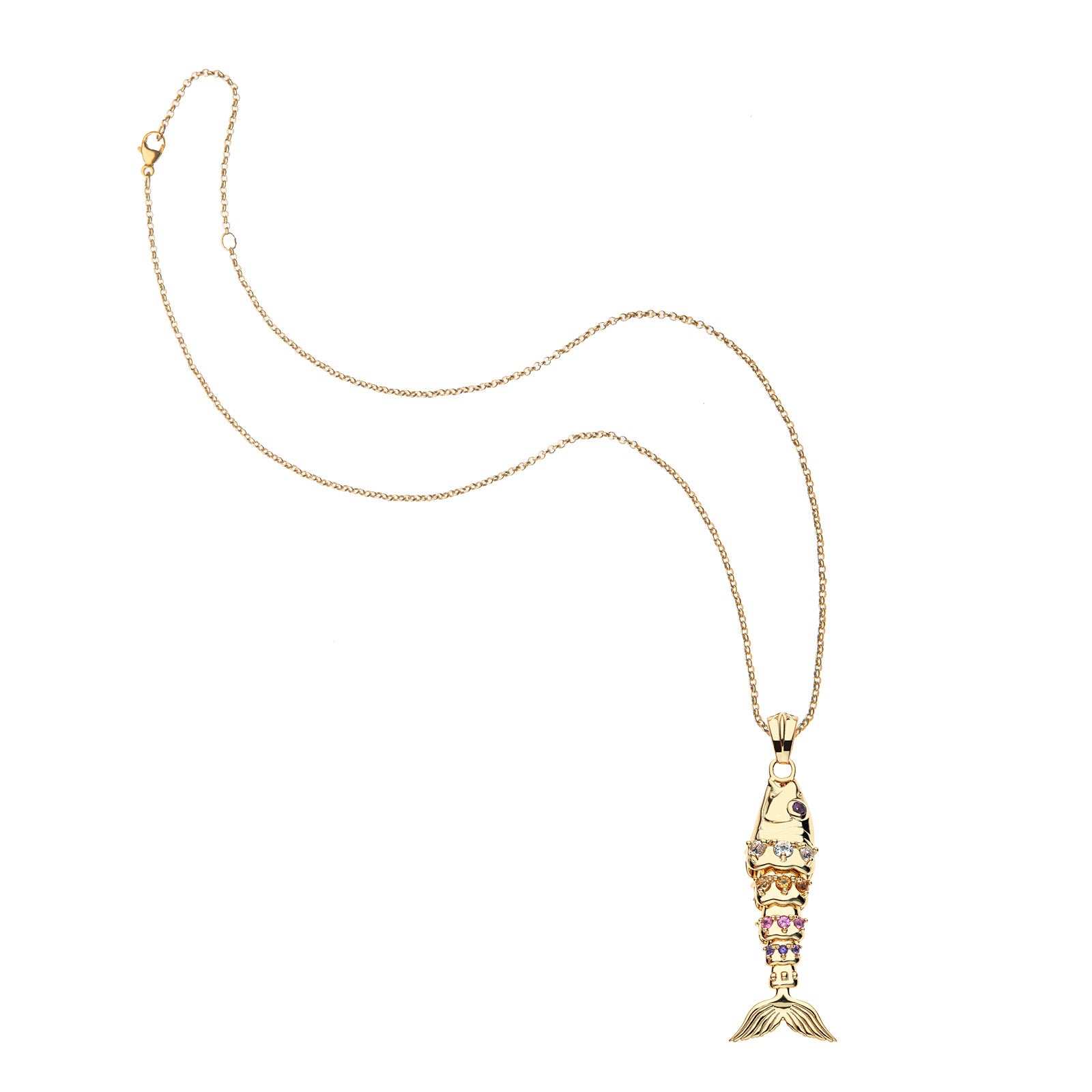 STRONG Ombre Stone Fish Charm