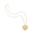 Texas heart pendant on the classic rolo chain