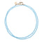 Diamond Cut Double Wrap Topaz Beaded Necklace