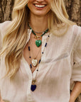 LOVE Carry Your Heart Pendant in Malachite