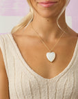 LOVE Carry Your Heart Pendant in Mother of Pearl