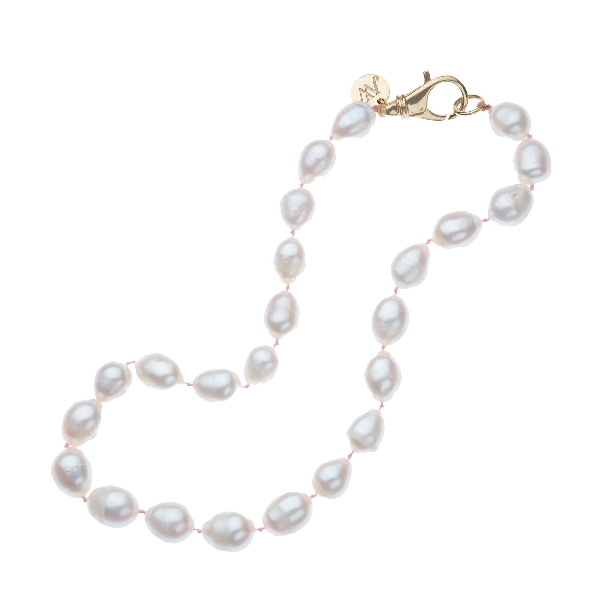 Sammi Beaded Necklace — White/Gold/Neutral