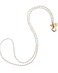 White Pearl necklace with Gold Clasp