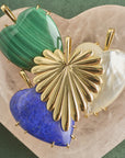 LOVE Carry Your Heart Pendant in Malachite