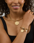 Limited Edition Set: JW Letter Coin and Chunky Chain Bracelet Set
