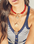 Double Layer Coral Necklace