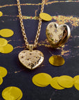 Set in the Stars heart pendant and set in the stars ring