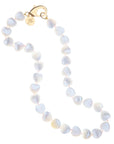 LOVE Mother of Pearl Heart Beaded Necklace