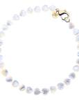 LOVE Mother of Pearl Heart Beaded Necklace