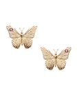 FREEDOM Butterfly Stud Earrings 10k Gold