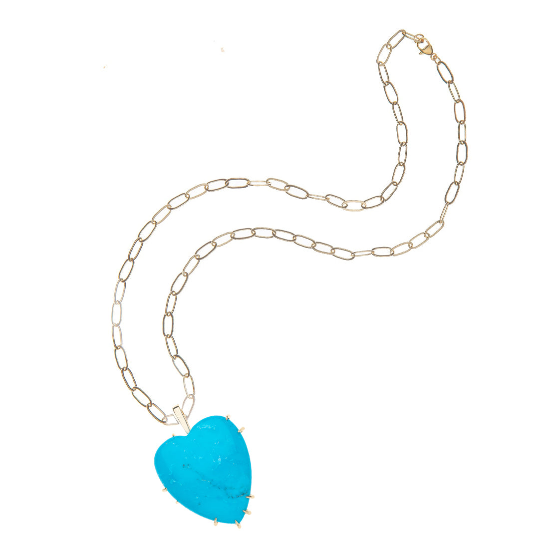 LOVE Carry Your Heart Pendant in Turquoise