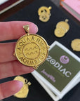 AQUARIUS JW Zodiac Pendant Coin - Jan 20 - Feb 18