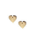 Baby Full Heart Love Earrings 10k Gold