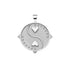 Silver Coin with Yin and yang of hearts (front)