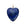 Heart pendant in lapis with gold prongs