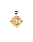 JW Letter Coin Pendant