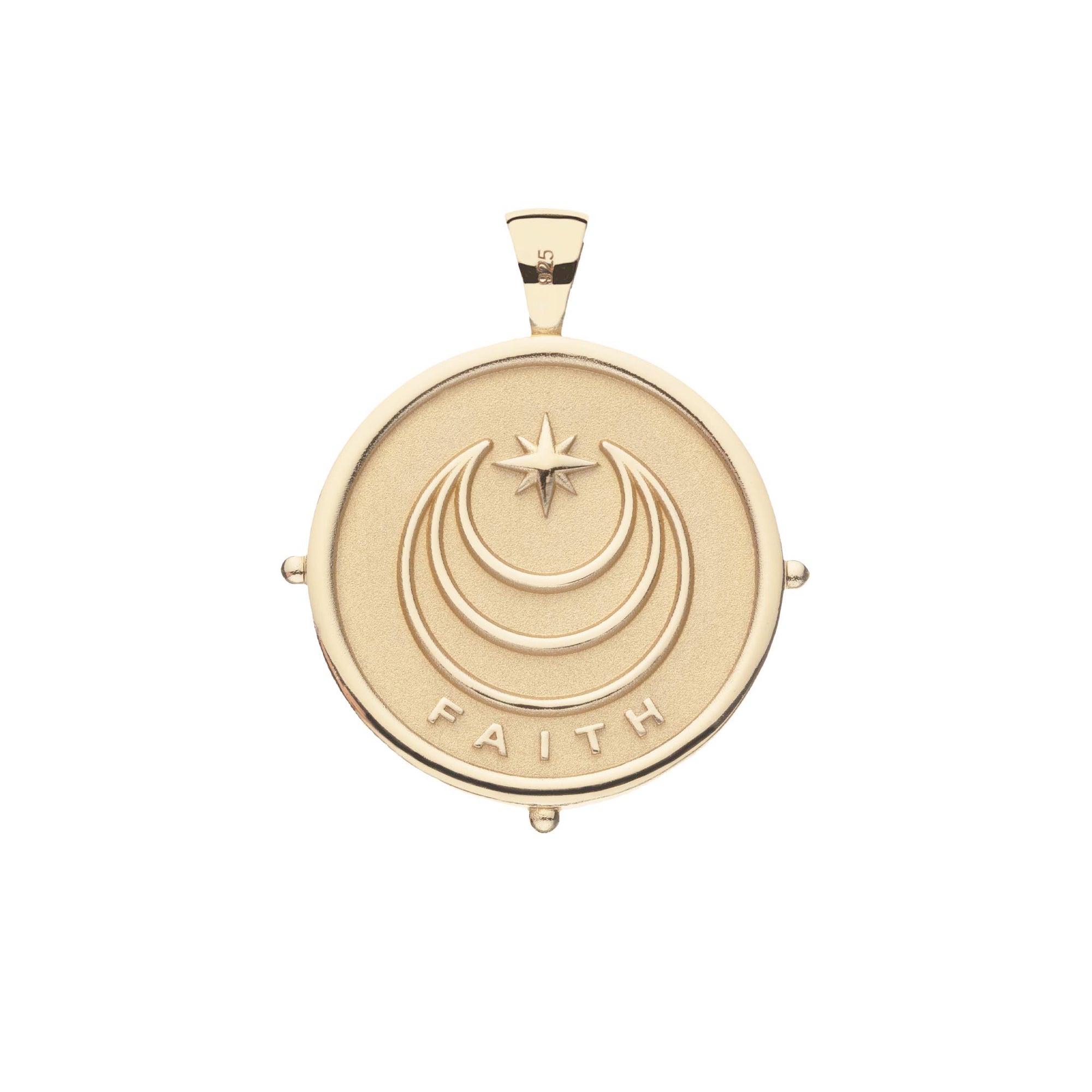 FAITH JW Original Pendant Coin in Solid Gold