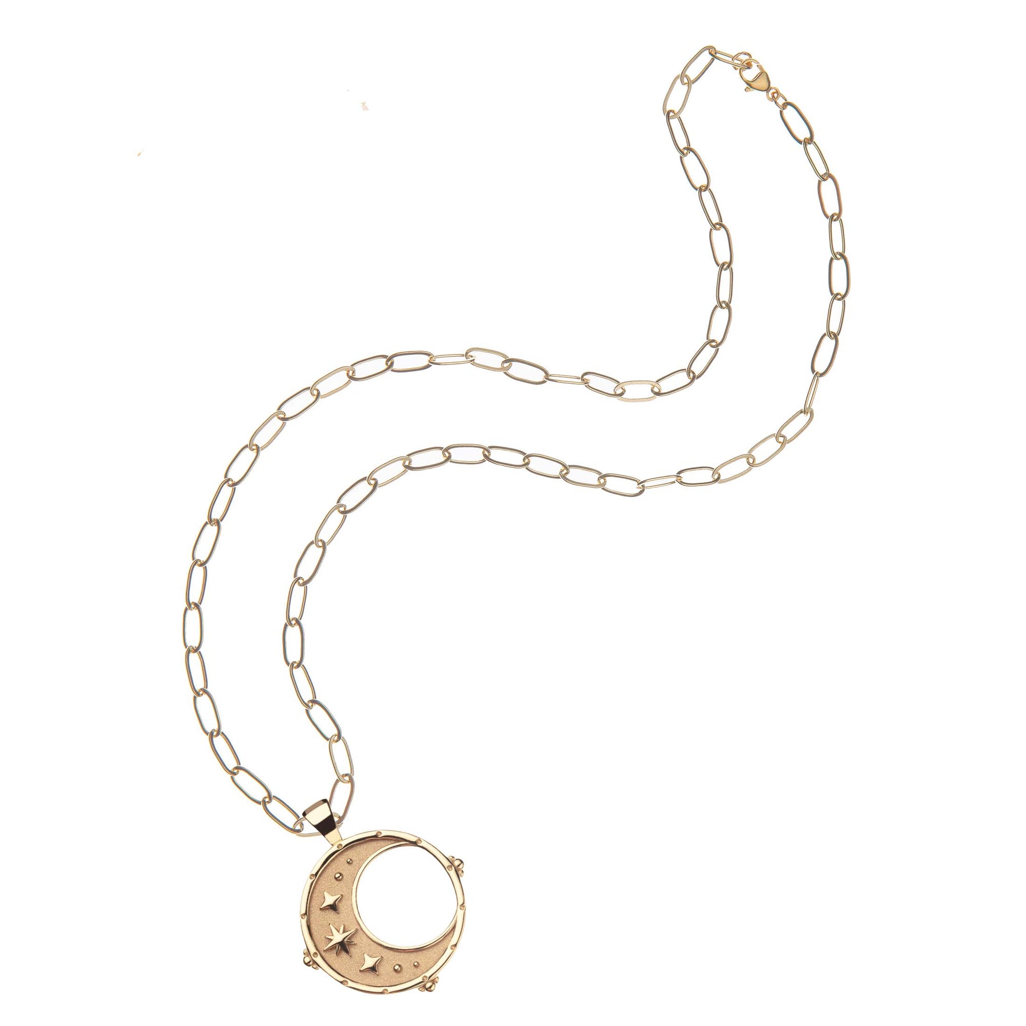FOREVER Moon and Back Pendant Coin