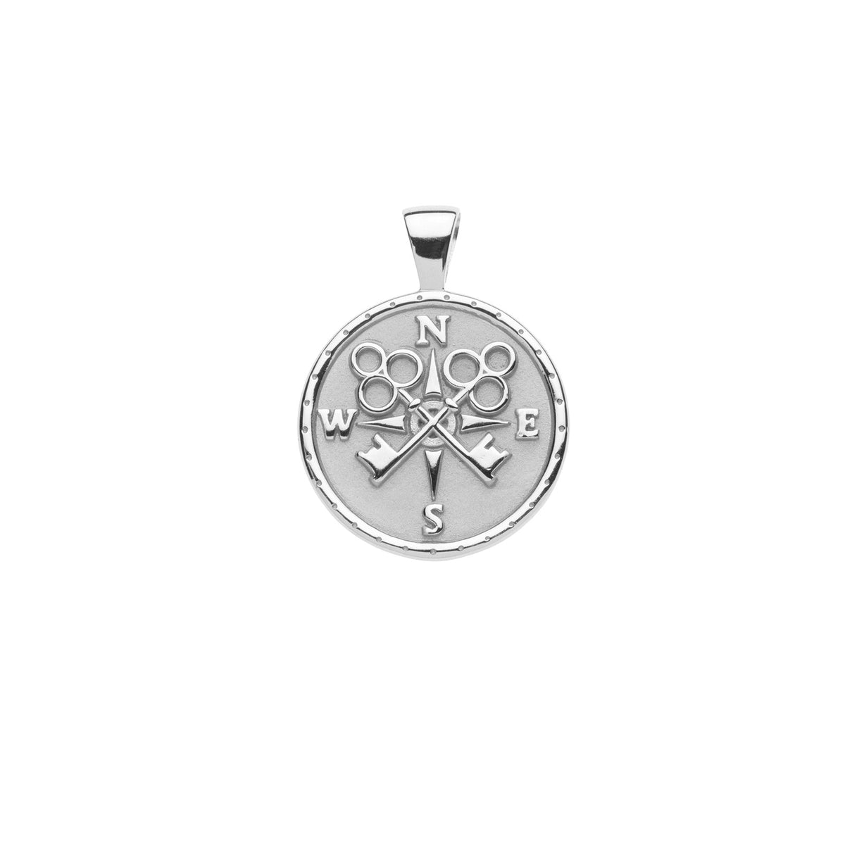 FOREVER JW Small Pendant Coin in Silver - No Chain