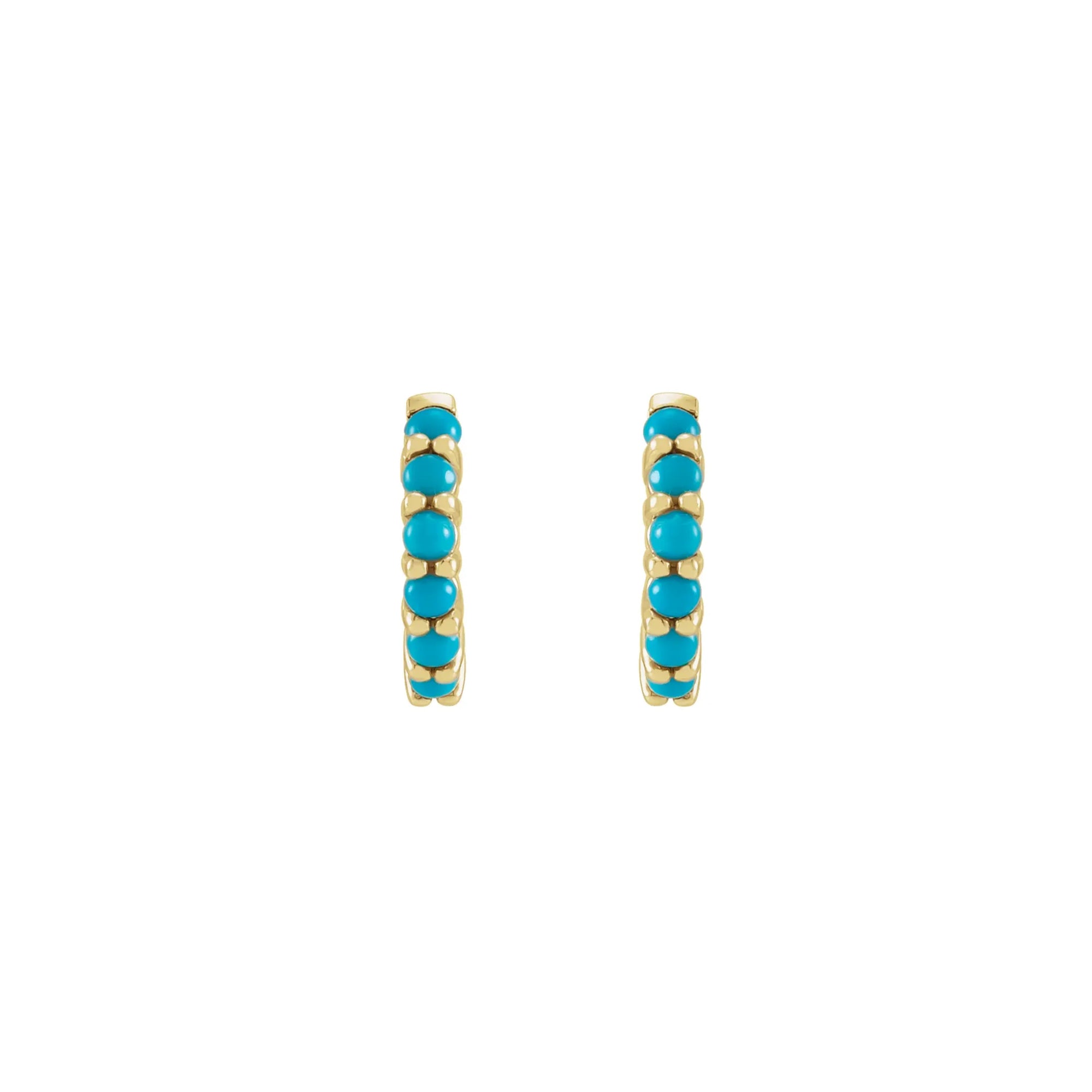 JOY Turquoise Huggie Hoop Earrings