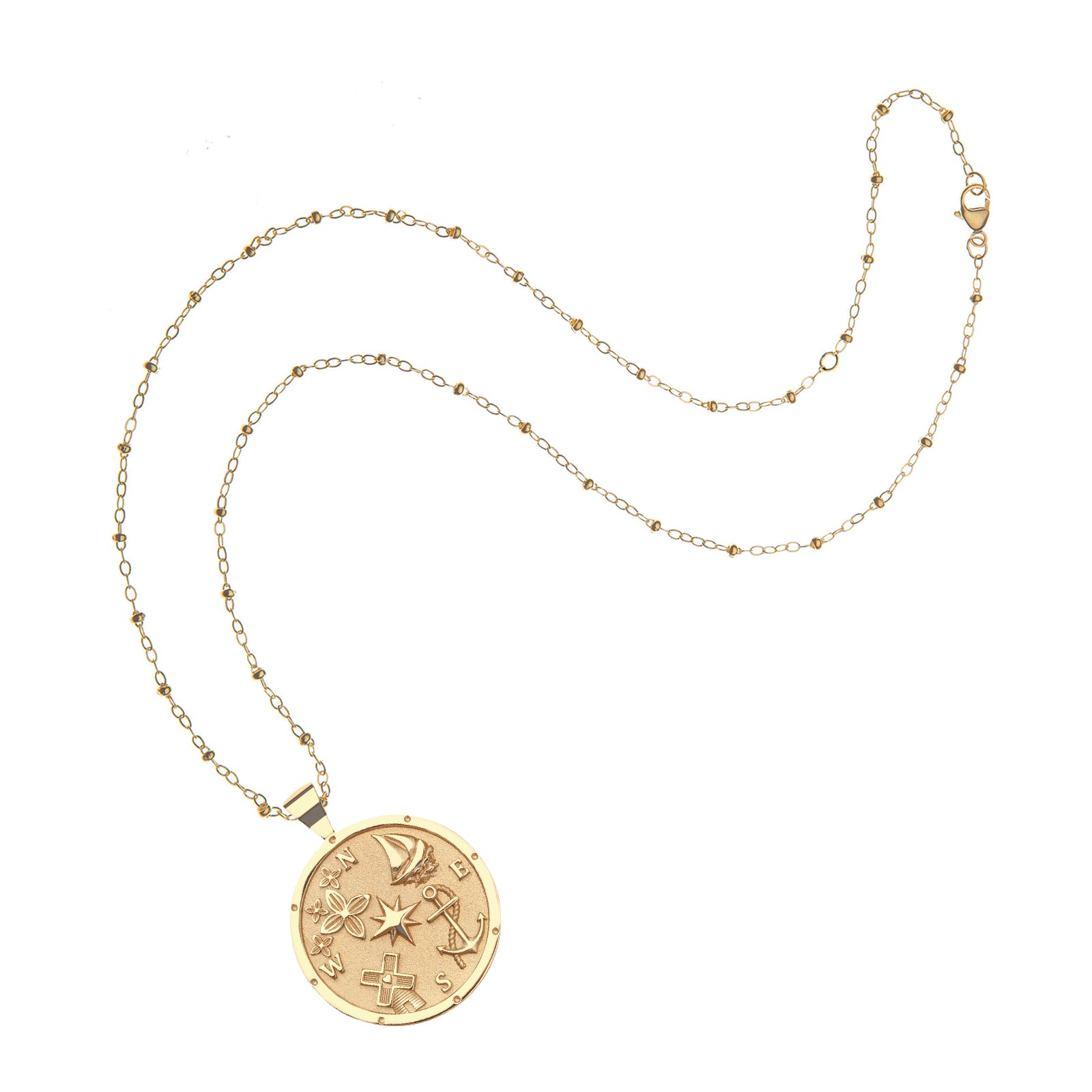 ★ROSEMONT★ 14K Necklace (Coin) RS1011 FOREVER JW Original Pendant Coin Necklace – Centre Pointe