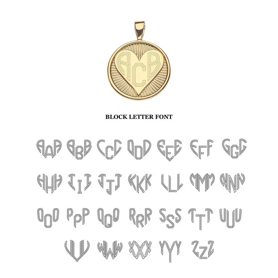 LOVE Petite Hearts Find Me Love Pendant (Monogrammable) SALE