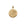 Gold small coin Pendant with floral design in four quadrants