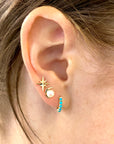 JOY Turquoise Huggie Hoop Earrings SALE