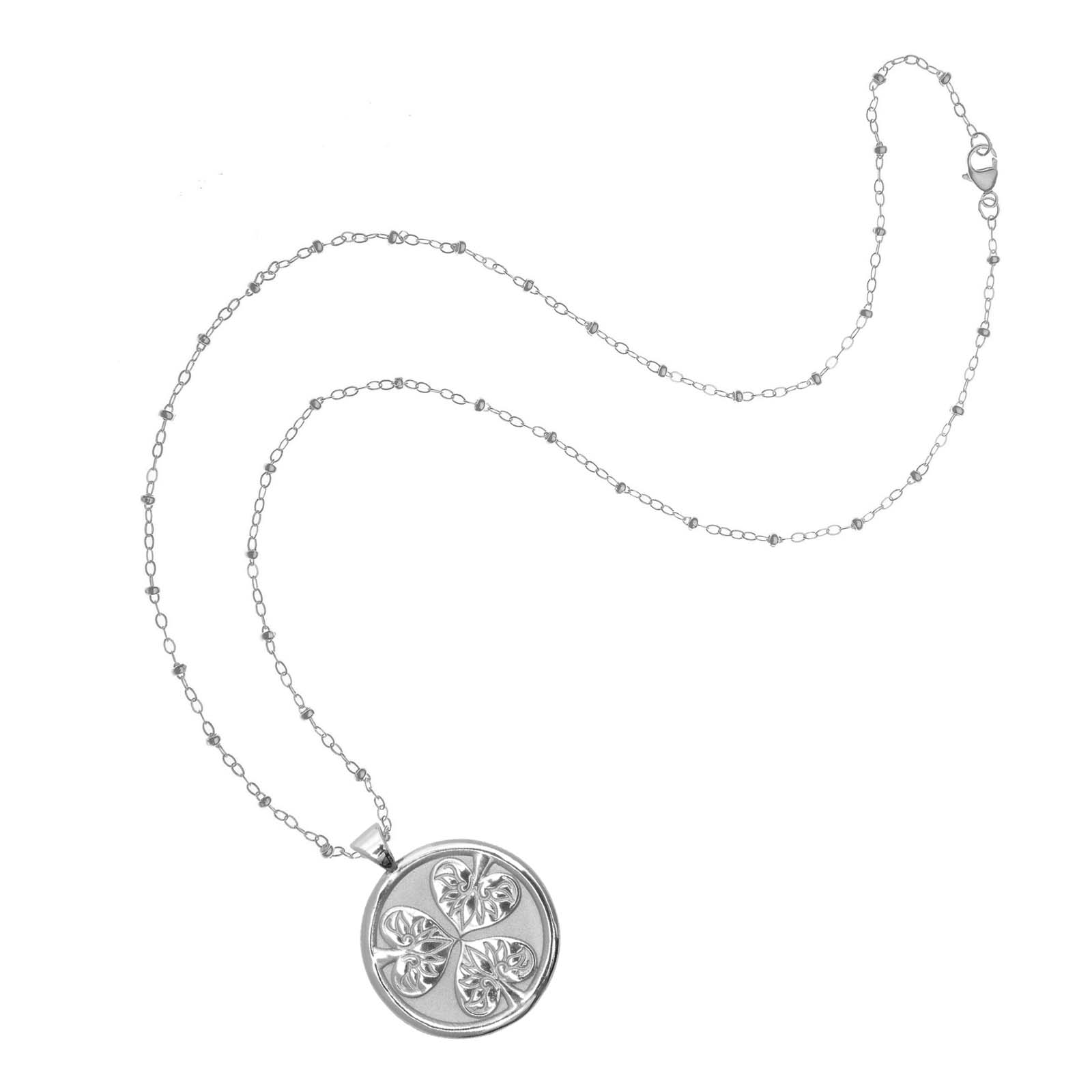 JOY JW Original Pendant Coin in Silver