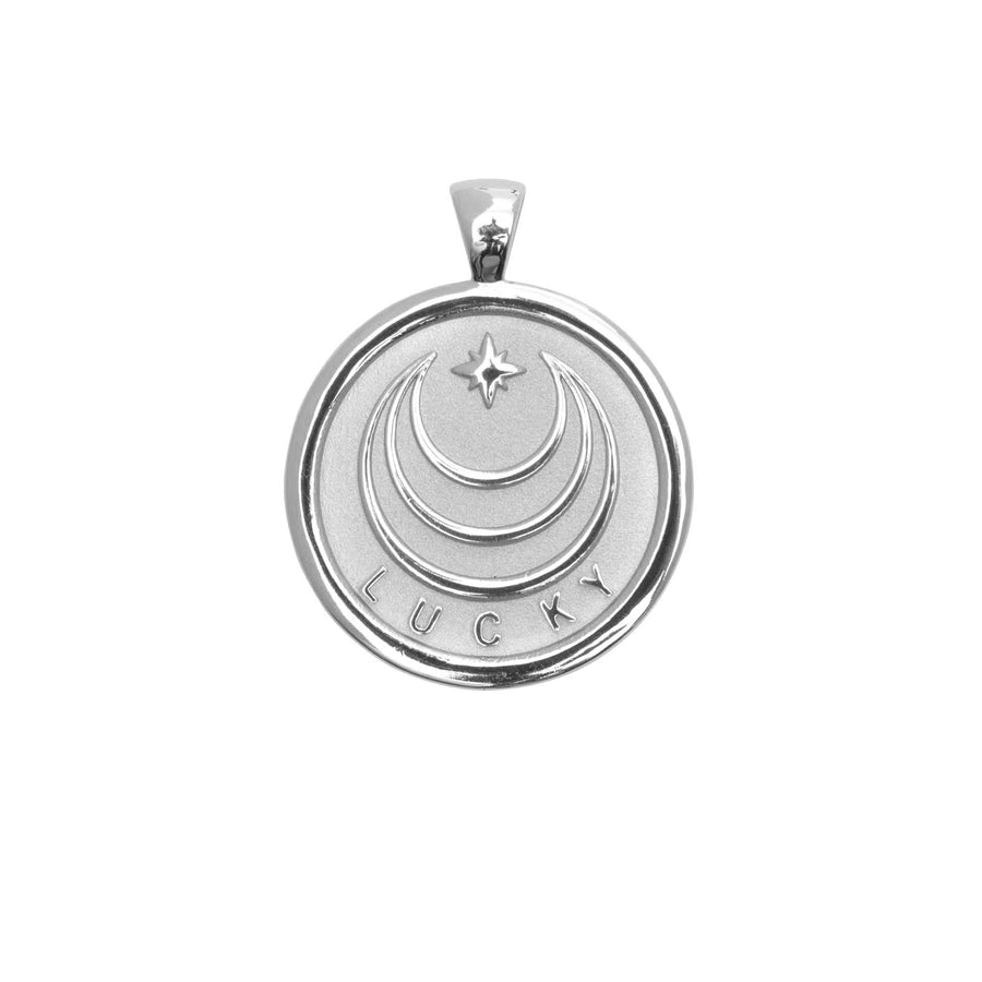 LUCKY JW Original Pendant Coin in Silver SALE