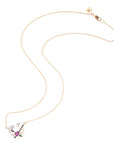LOVE Cross My Heart Mother of Pearl Pendant in Solid Gold
