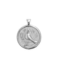 PEACE JW Small Pendant Coin in Silver SALE