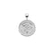 Silver Small Coin Pendant with Snake and French Gardez Bien (translation Guard Well)