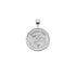Silver Small Coin Pendant with Snake and French Gardez Bien (translation Guard Well)