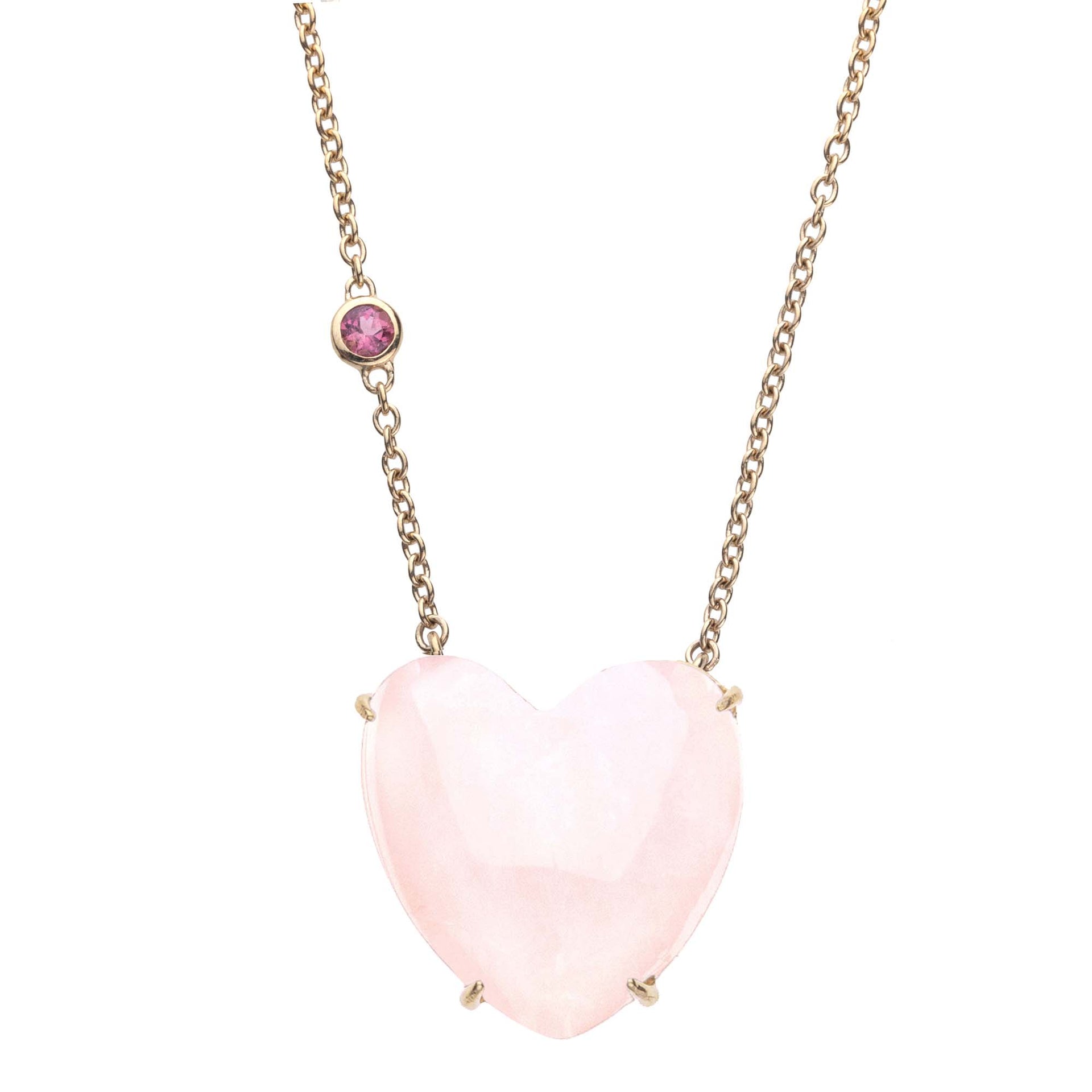 Rose Quartz Necklace Rose Quartz Pendant Necklace Gold Rose