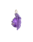 JOY Carved Amethyst Snail in Solid Gold