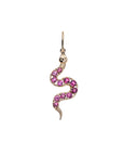 PROTECT Pink Tourmaline Snake in Solid Gold