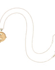 BALANCE JW Small Pendant Coin in Solid Gold SALE