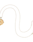 BALANCE JW Small Pendant Coin in Solid Gold