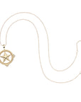 TEXAS JW Star Cutout Pendant in Solid Gold