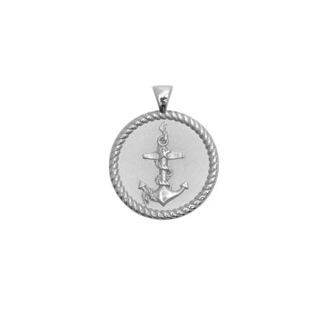 STRONG JW Small Pendant Coin in Silver SALE