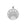 Silver Coin Pendant with three stars and a Rising Sun Illustration