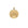 Gold Small Coin Pendant with three stars and a Rising Sun Illustration