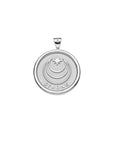 STRONG JW Small Pendant Coin (Rising Sun) in Silver