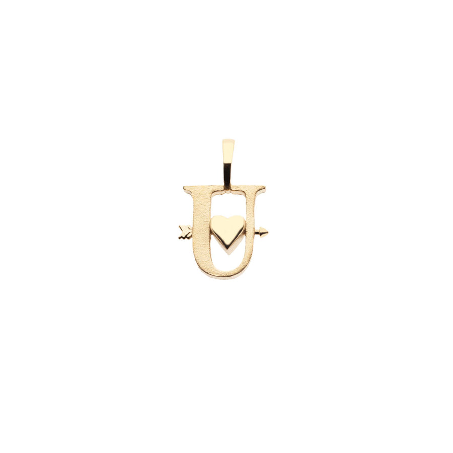 LOVE Letter Pendant in Solid Gold
