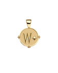 JW Letter Coin Pendant