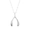 LUCKY Silver Wishbone Pendant