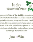 LUCKY Year of the Rabbit Coin