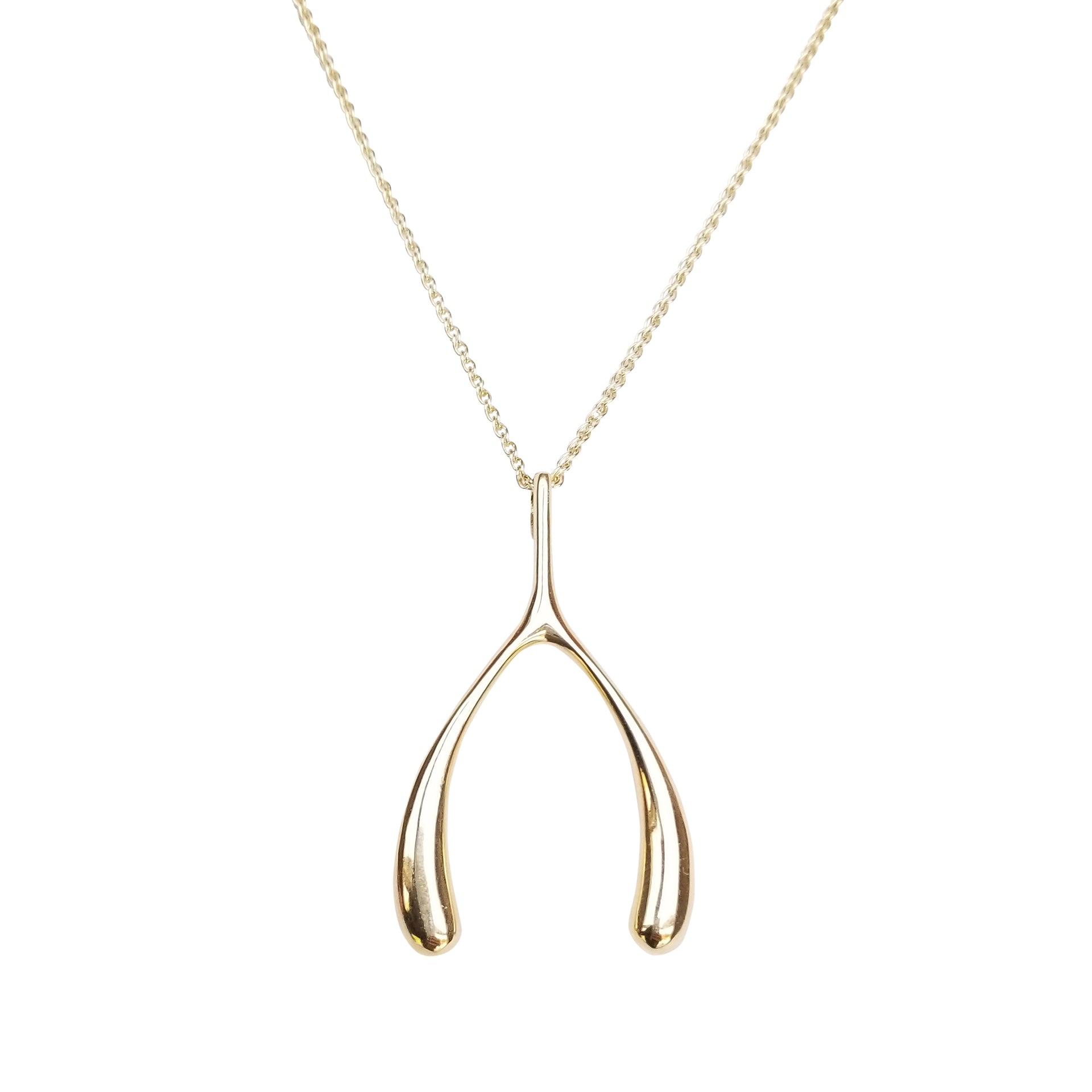 LUCKY Wishbone Pendant